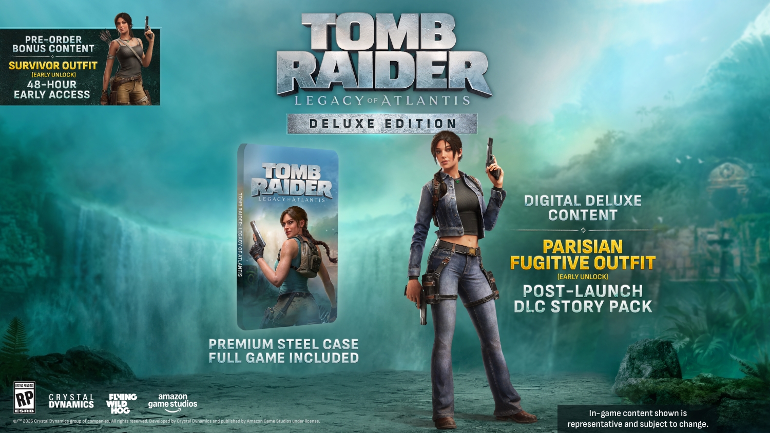 Tomb Raider : Legacy of Atlantis  - Deluxe  Edition   Nintendo Switch 2  NEW 