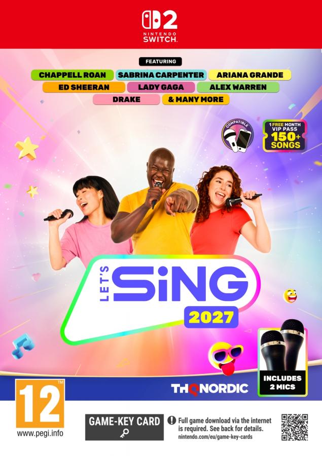 Let's Sing 2027 (+2 Mic) Nintendo Switch 2 NEW (Game-Key Card)