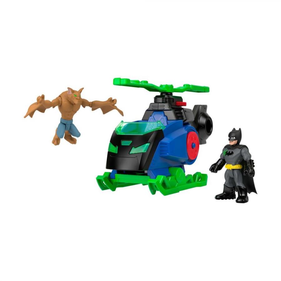 Fisher-Price Imaginext: DC Super Friends - Batcopter Vs Man-Bat Figures & Vehicle (JML97)