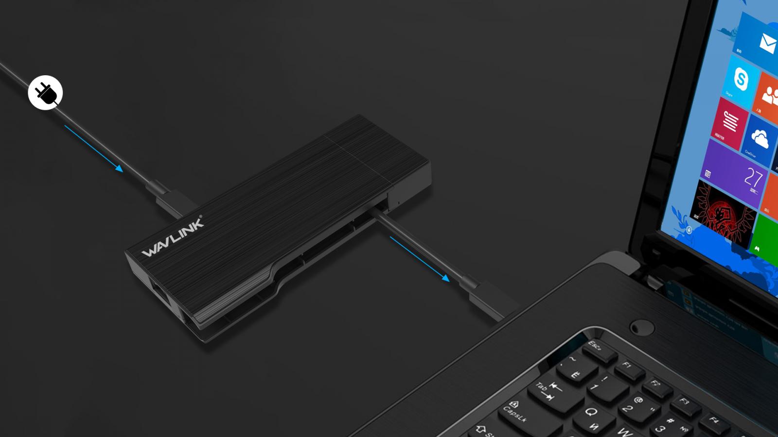 WAVLINK USB3.1 TYPE-C TRAVEL MINI DOCK