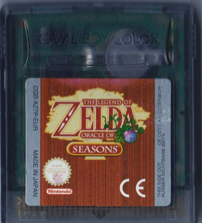 The Legend Of Zelda Oracle Of Seasons GameBoy Color UNBOXED (Worn Sticker)