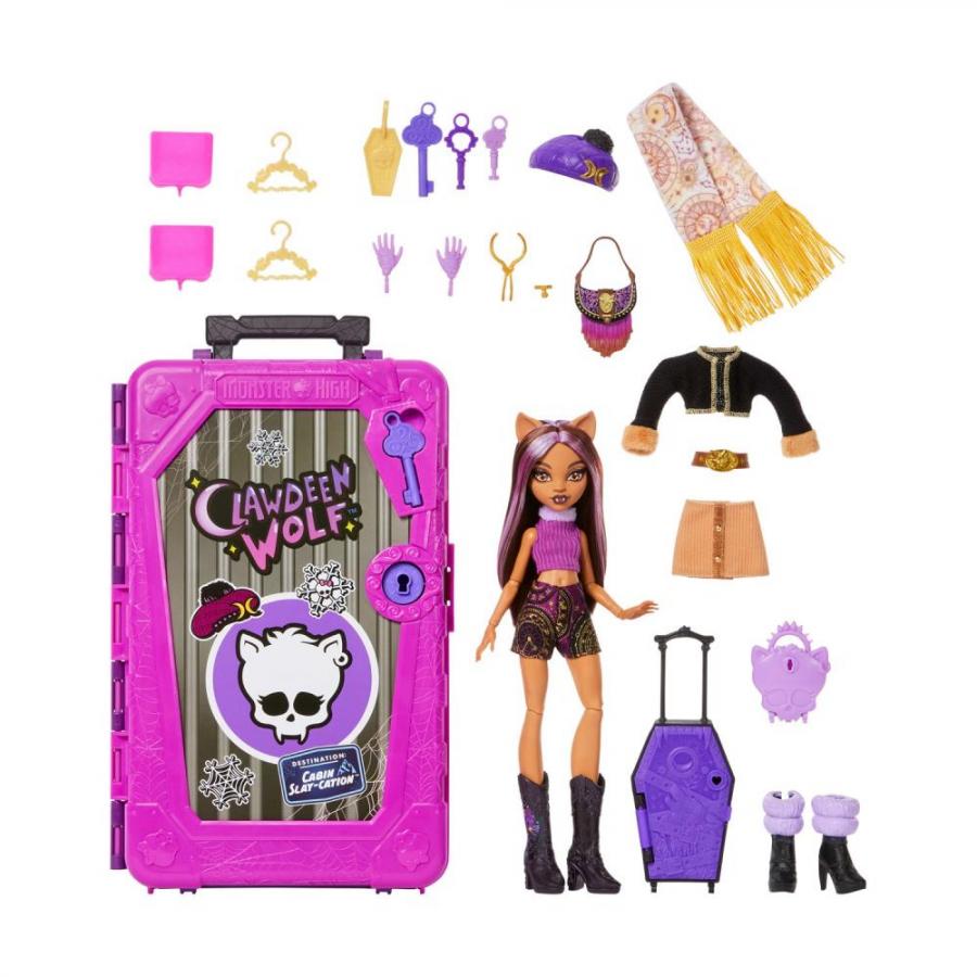 Mattel Monster High Skulltimate Secrets: Clawdeen Wolf - Cabin Slay-Cation Playset (JMG65)