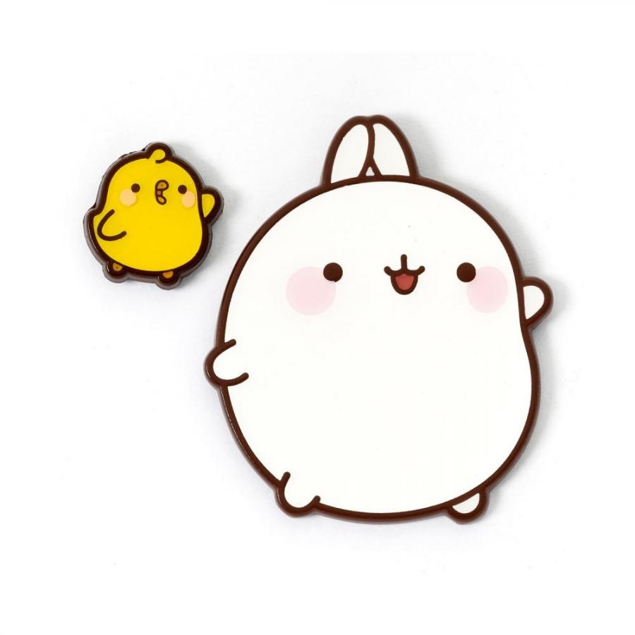 Carat Shop Molang - Molang and Piu Piu Pin Badge (MLPB0128)