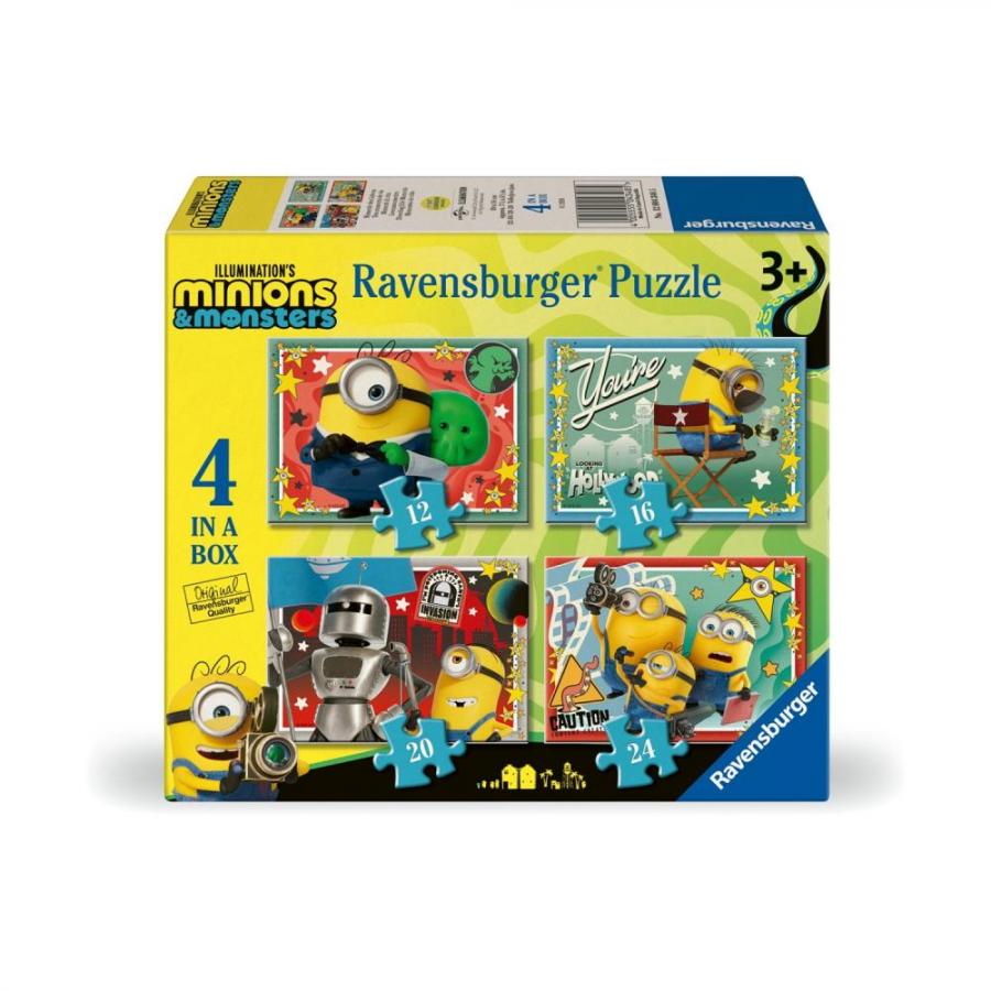 Ravensburger Puzzle: Minions 3 - 4 σε 1 (12004348)