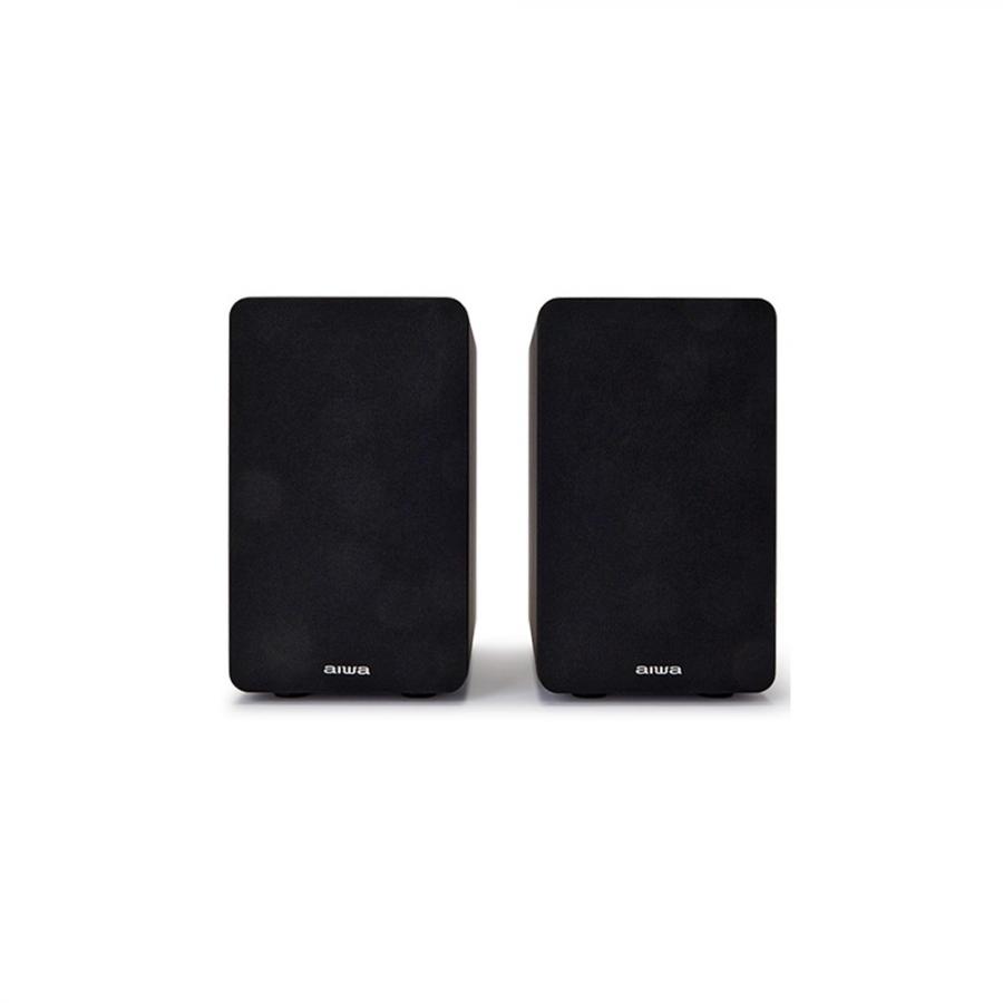 AIWA PASSIVE HIFI BOOKSHELF SPEAKERS BLACK