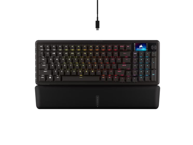 CORSAIR Keyboard VANGUARD 96 PRO LCD (RGB, MGX Hyperdrive, PBT) ( P.N CH-91E911G-NA )