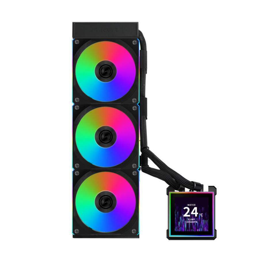 Lian Li Hydroshift II LCD-S 360CL Black - RGB AIO CPU Cooler - 3.4