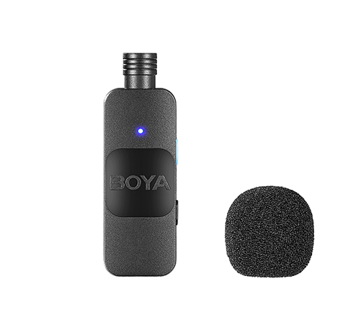 BOYA BY-V10 Wireless Lavalier Microphone for Android Mini Lapel USB-C connection