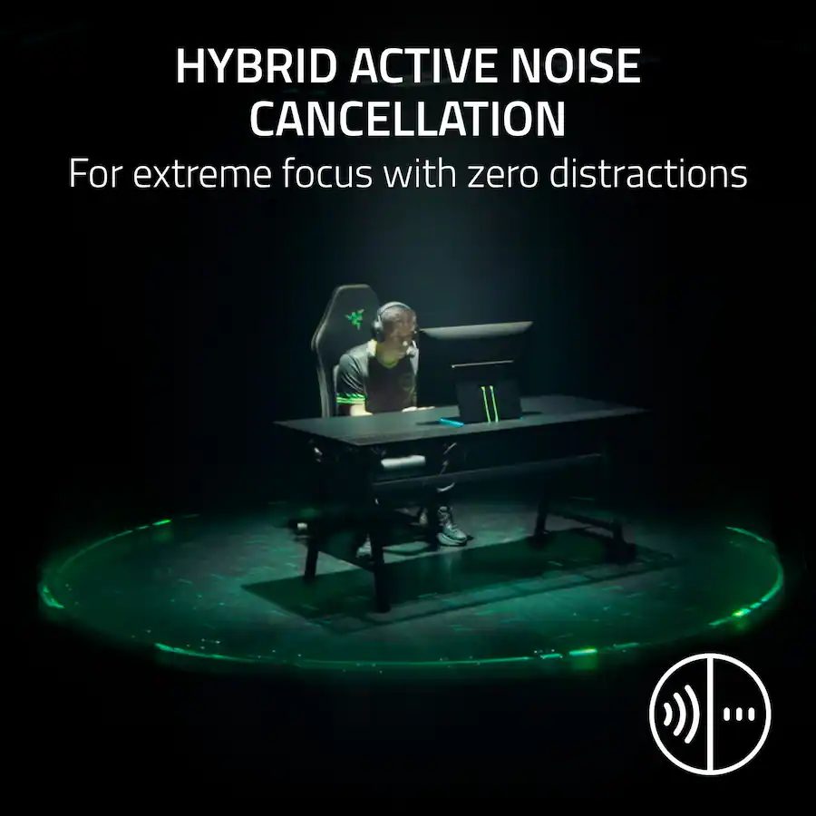 Razer BLACKSHARK V3 PRO PLAYSTATION Black - ANC Wireless Gaming Headset - 48h Bat. -  2.4GHz/BT/USB