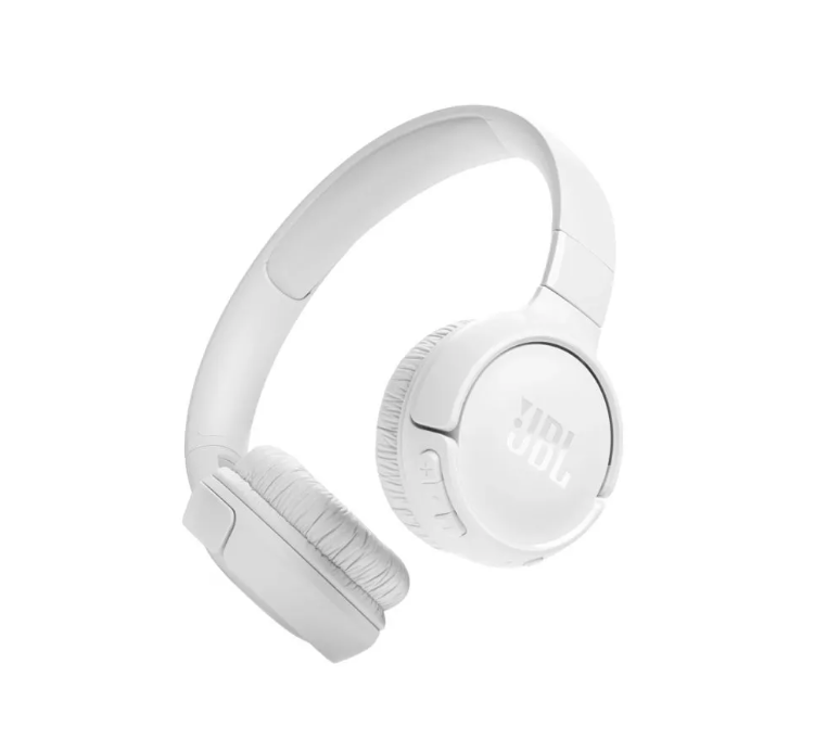 JBL Tune 520BT, On-Ear Bluetooth Headphones, Multipoint, APP, (White)