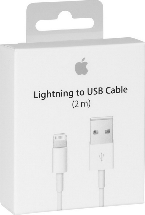 Apple Lightning Cable to USB (2m) Retail Box (MD819)