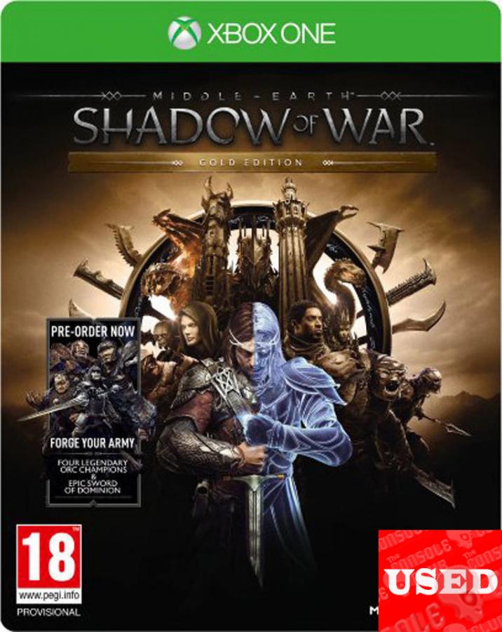 Middle-Earth: Shadow of War Gold Ed.  XONE USED (DLCs NOT Included)