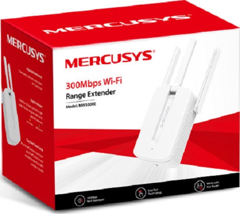Mercusys 300Mbps WI-FI Range Extender  MW300RE