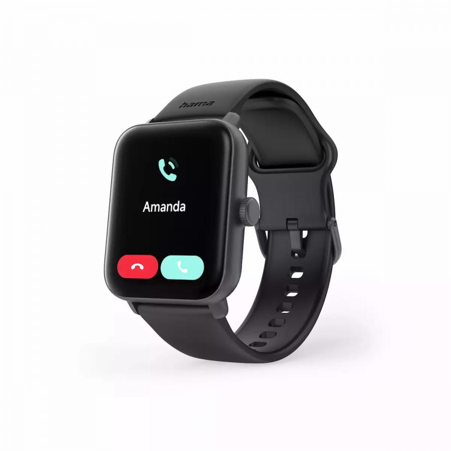 Hama  6010   Smartwatch   με Παλμογράφο  42mm   Black