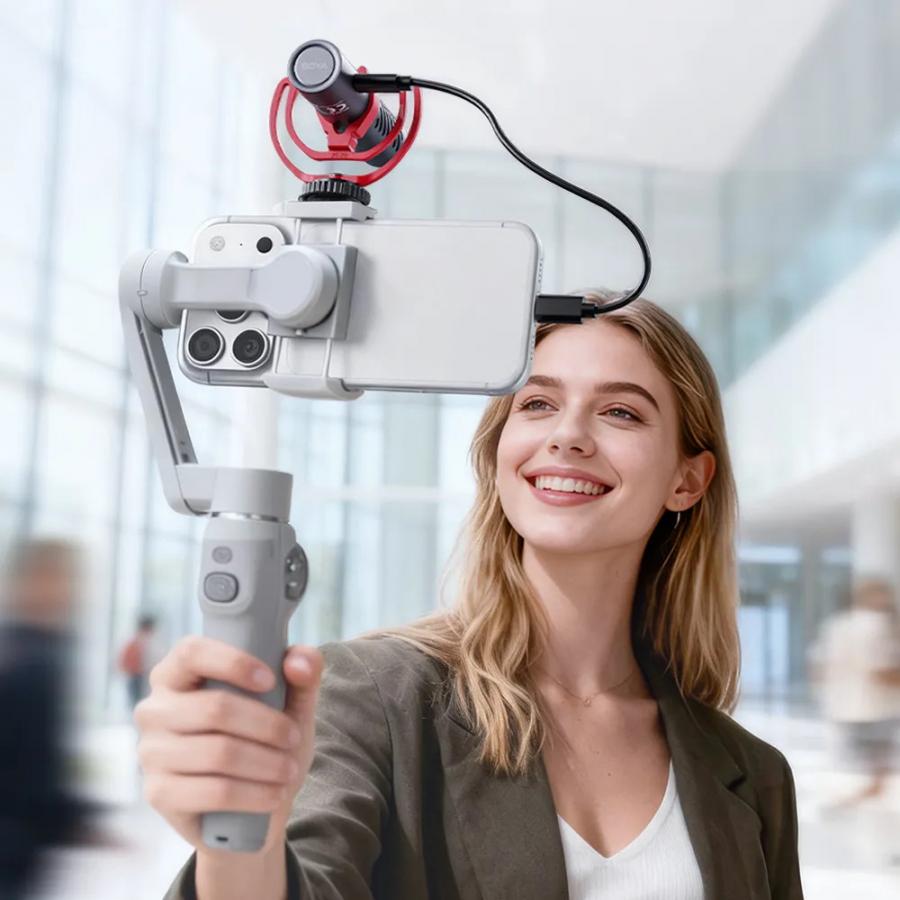 BOYA BY-MM1 AI - On Camera Shotgun Mic with AI Noise Cancellation, APP, EQ, 3,5mm/USB-C