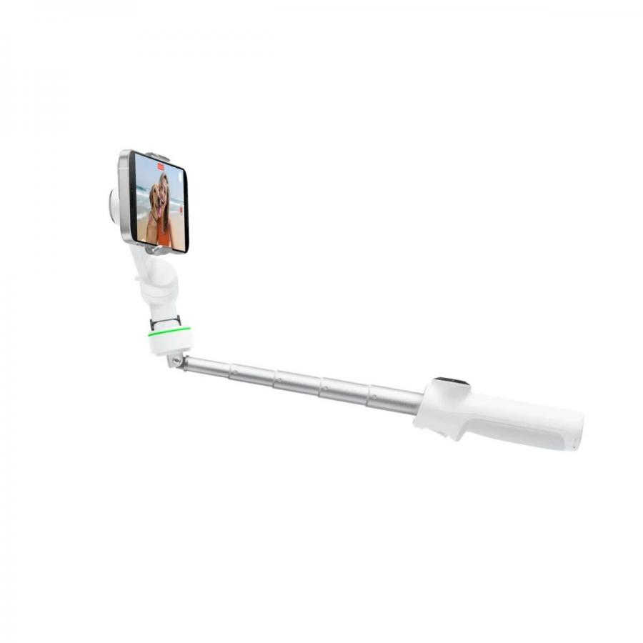 Insta360 Flow 2 Pro Creator Bundle (White) A.I. Powered Gimbal Stabilizer for Smartphone