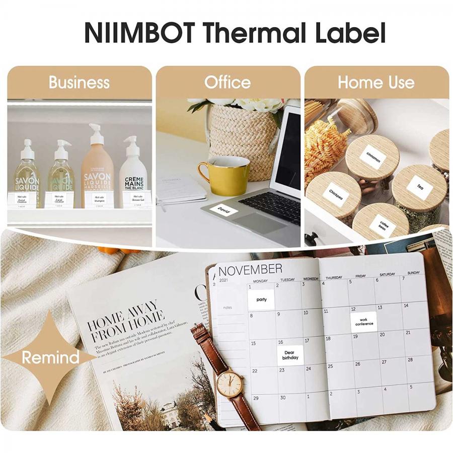 NIIMBOT THERMAL LABEL PAPER 41*41-175 MILK POWDER FOG