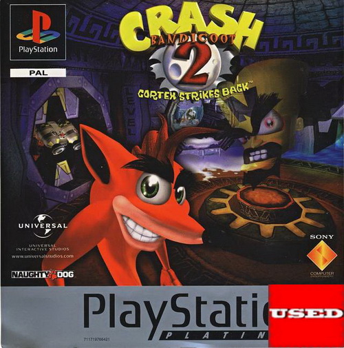 Crash Bandicoot 2: Cortex Strikes Back (Platinum) PSX USED