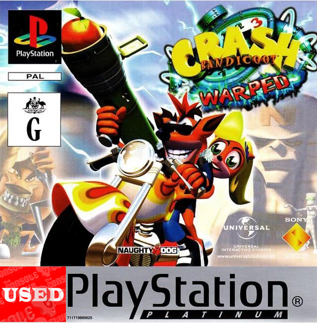 Crash Bandicoot 3: Warped (Platinum) PSX USED 