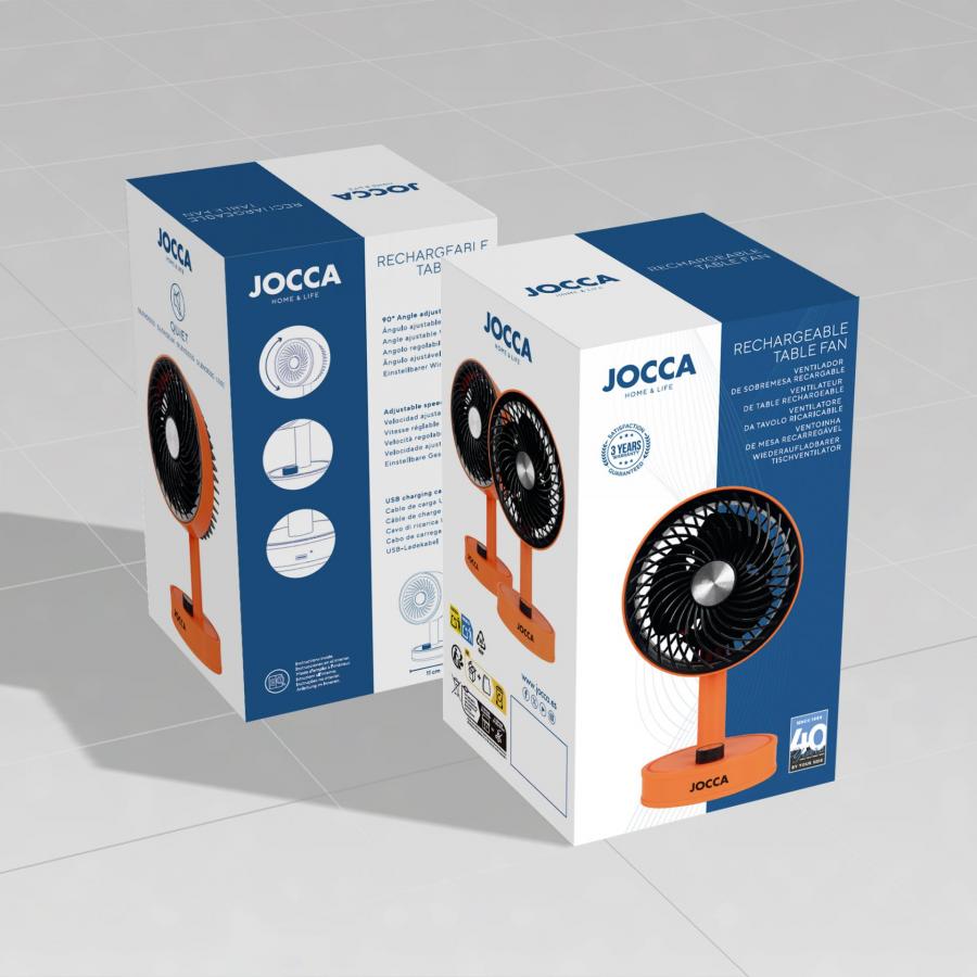 JOCCA PORTABLE TABLE FAN ORANGE