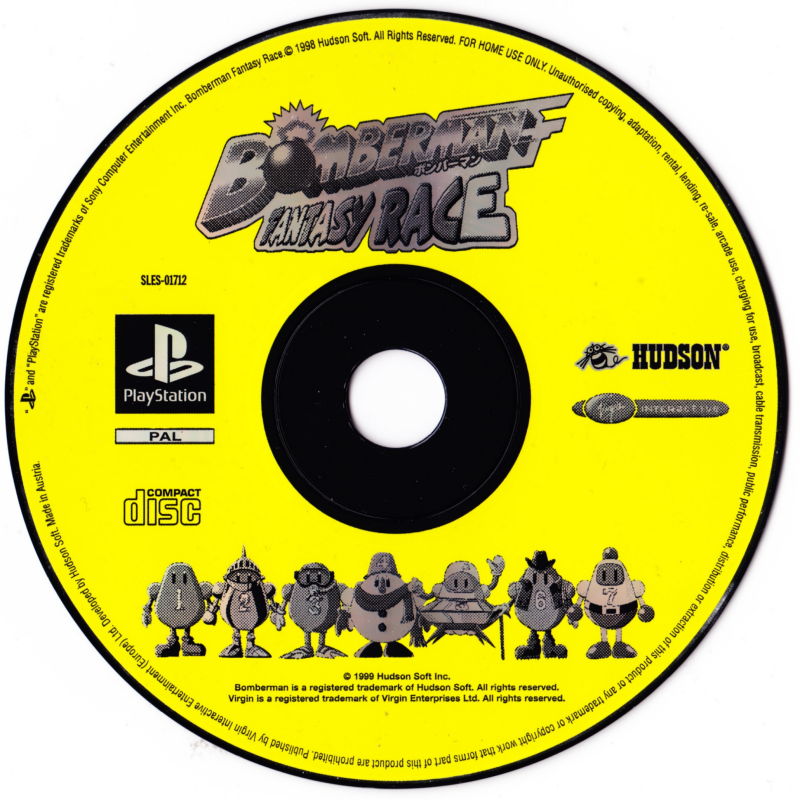 Bomberman Fantasy Race PSX USED (Disc Only/Unofficial Case)