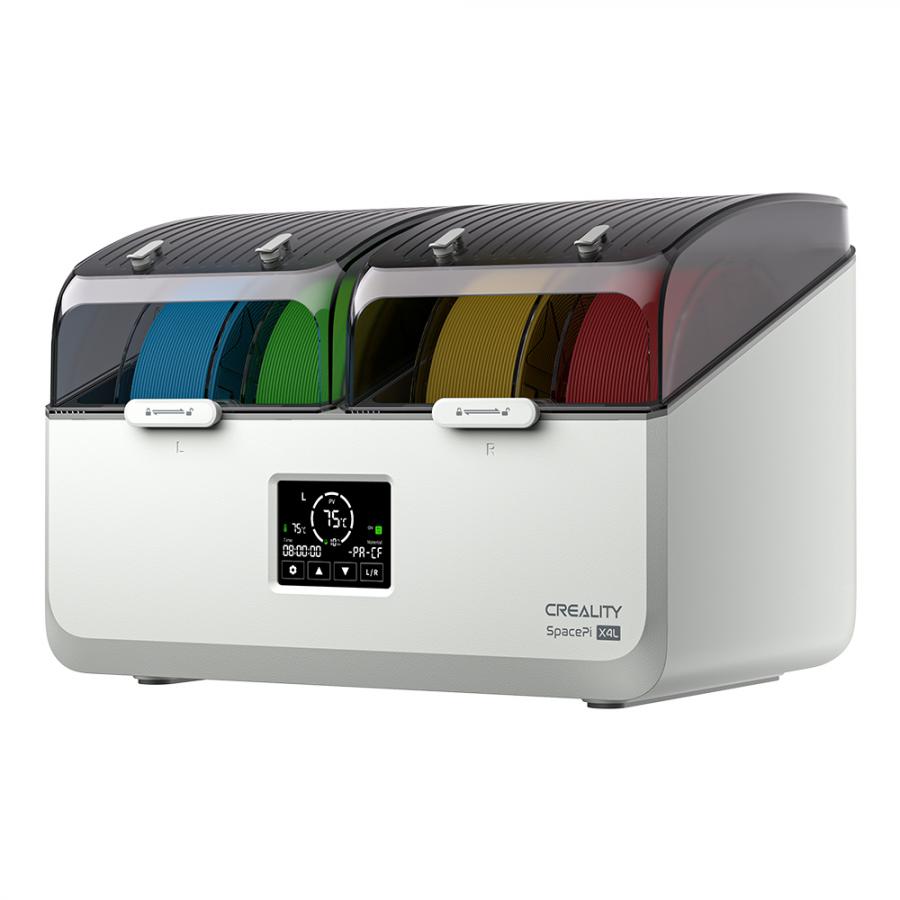 Creality SpacePi X4L Filament Dryer Dry Box for 4 Filaments Adjust 40-75c Small Screen for 12 types