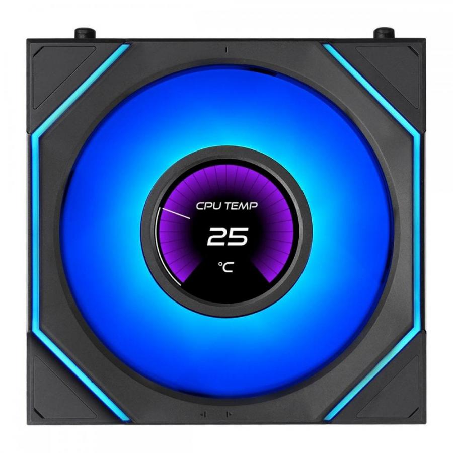 LIAN LI UNI FAN SL INF LCD FLEX Reverse - Black - Wireless 120 (1pc) Case Fan - No Controller Includ