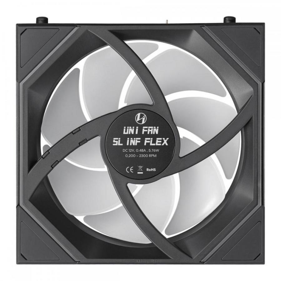 LIAN LI UNI FAN SL INF FLEX Reverse - Black - Wireless 120 (3pcs & controller) Case Fan