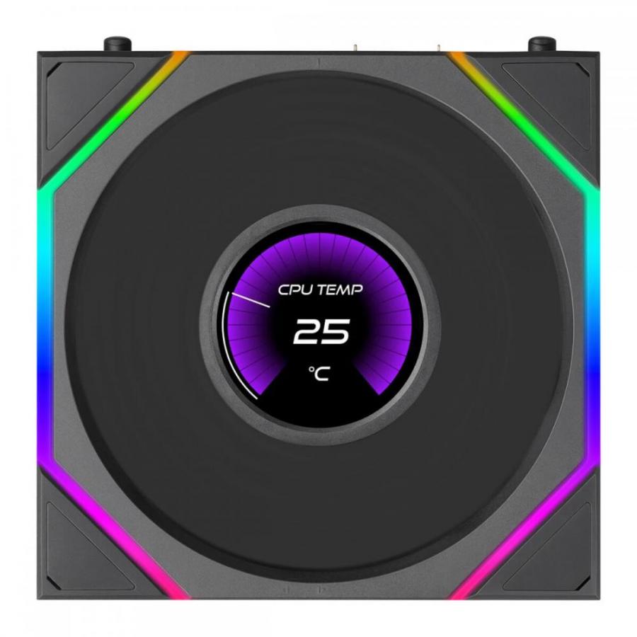 Lian Li UNI FAN TL-LCD FLEX Wireless 120 Black (3pcs & controller) Case Fan