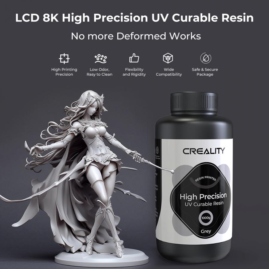 Creality LCD 8K High Precision UV Curable Resin - Grey (3302190003 gray)