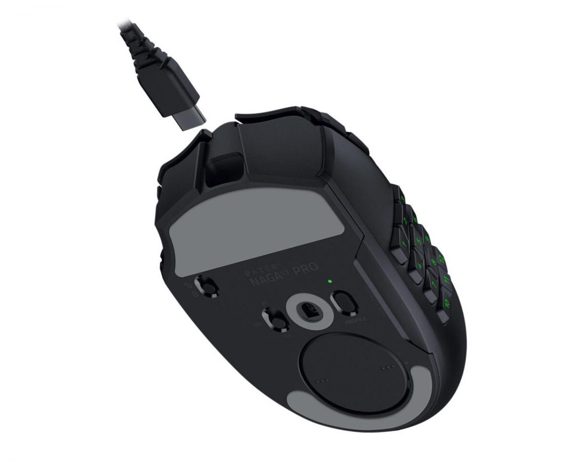 RAZER Naga V3 Pro - Wireless MMO Gaming Mouse - 280Hr Battery - Swappable Side Plates - 23 Buttons