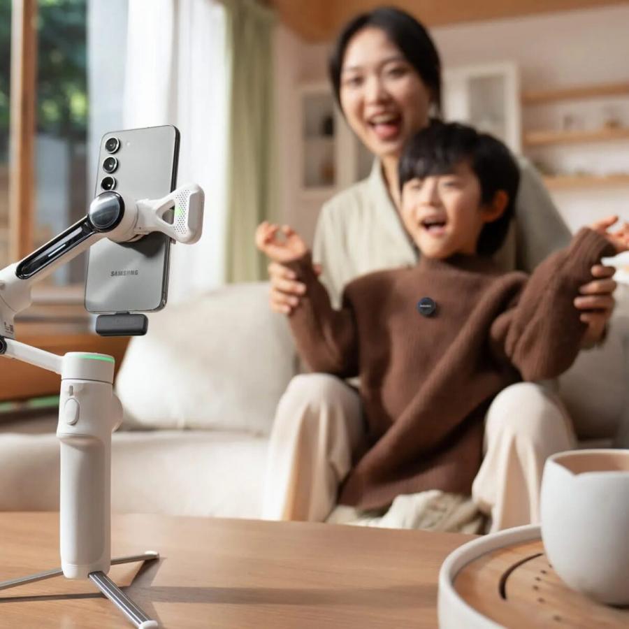 Insta360 Mic Air (1 Transmitter, 1 Reciever) - 10H Battery, 300m wireless range, built-in noise redu