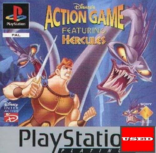 Disney's Action Game featuring Hercules (Platinum) PSX USED (Damaged Case)