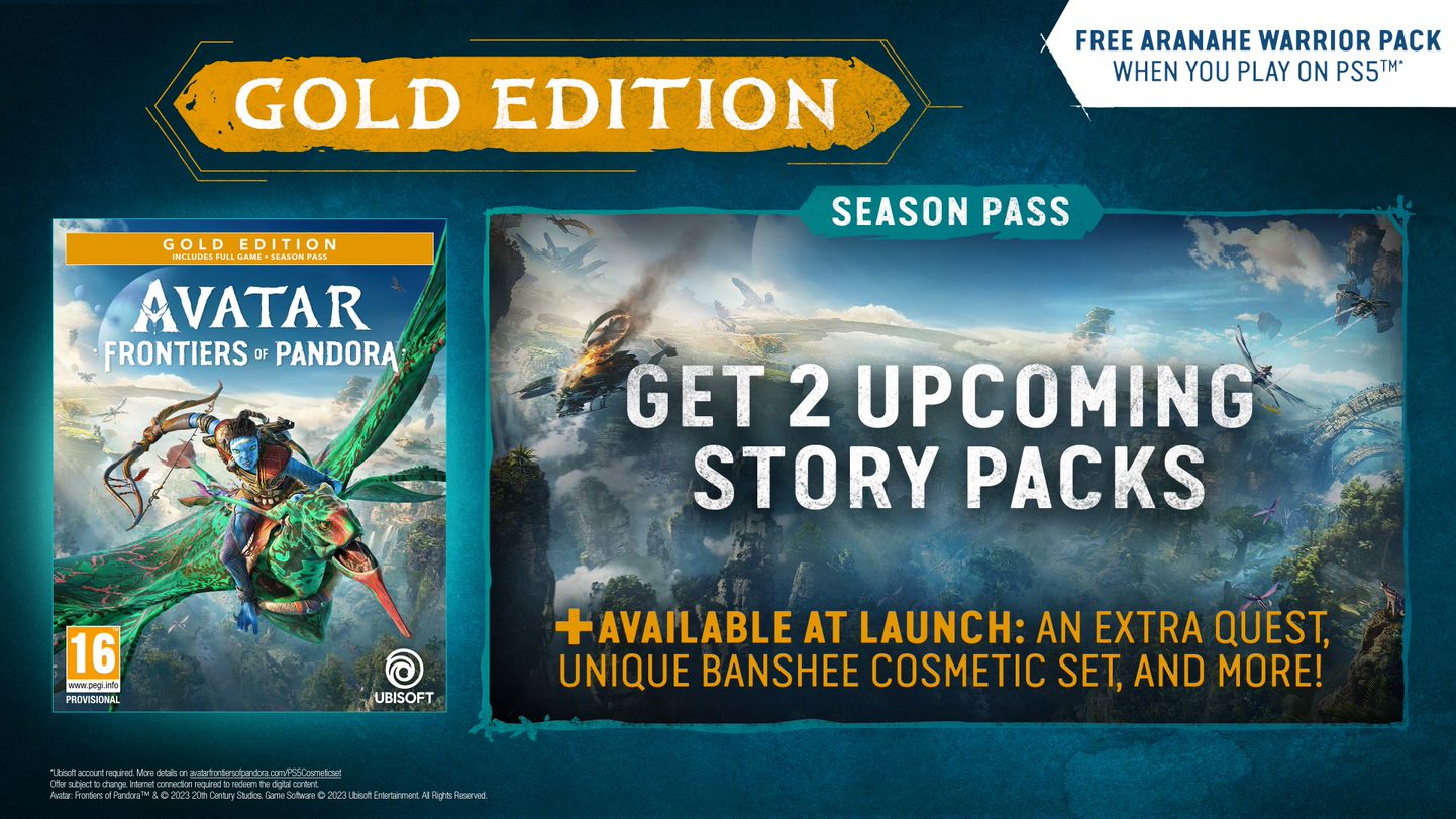 Avatar Frontiers of Pandora Gold Edition PS5 NEW
