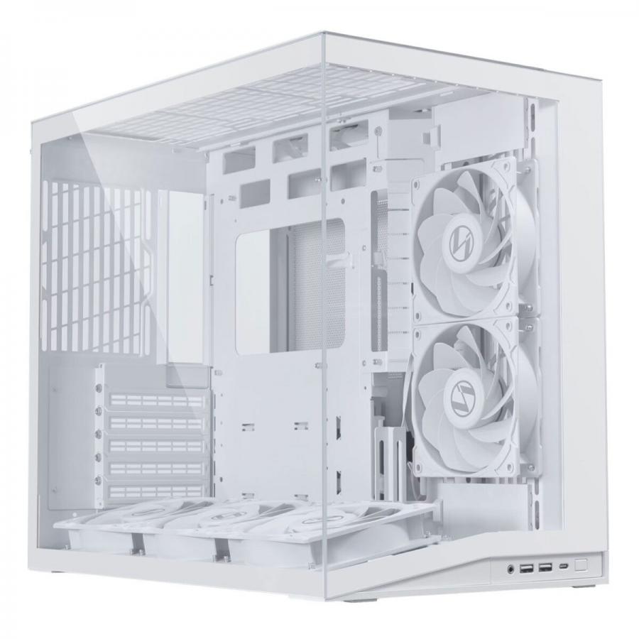 Lian Li O11D Mini V2 FLOW WHITE - ATX PC GAMING CASE - 5x FANS - IMPROVED AIRFLOW - GPU SUPPORT BRAC