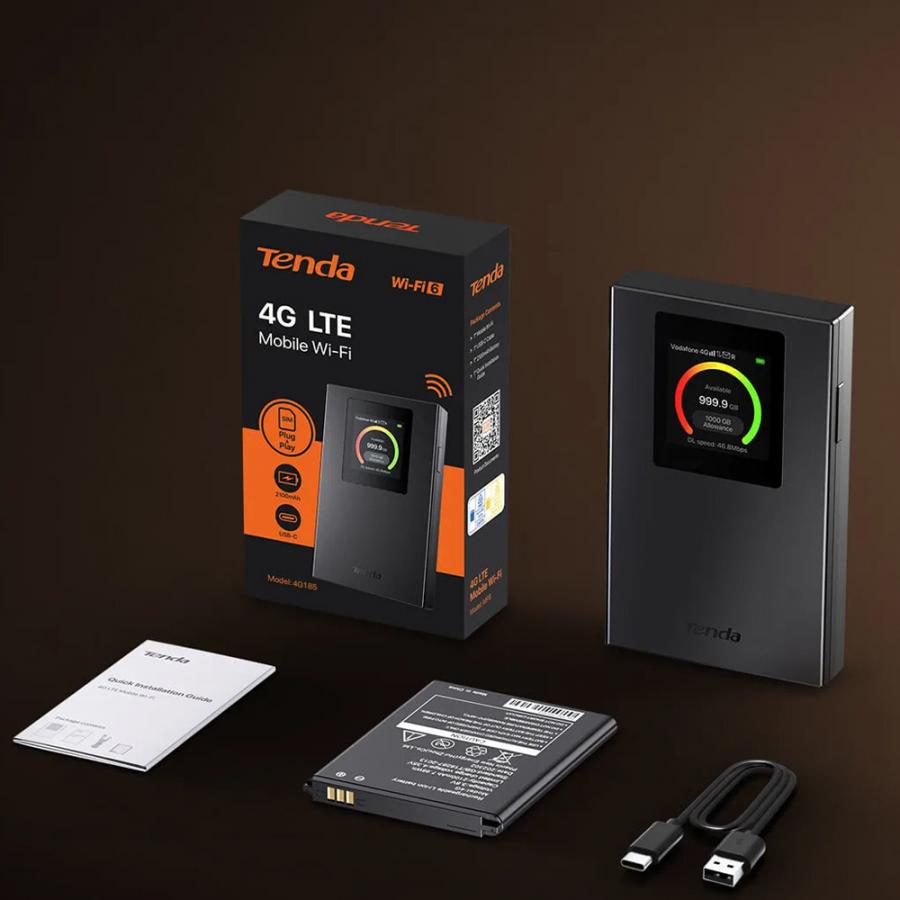 TENDA 4G LTE-ADVANCED POCKET MOBILE WI-FI ROUTER 4G185