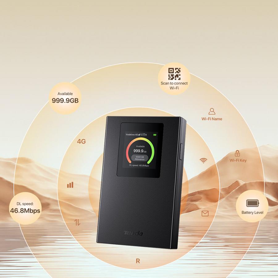 TENDA 4G LTE-ADVANCED POCKET MOBILE WI-FI ROUTER 4G185