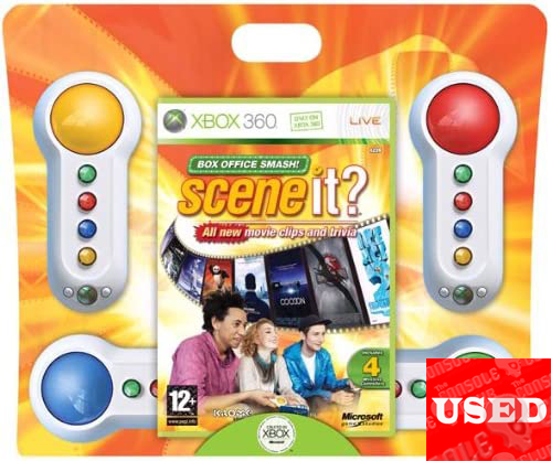 Scene It? Box Office Smash  + 4 Buzzers X360 USED (UNBOXED)