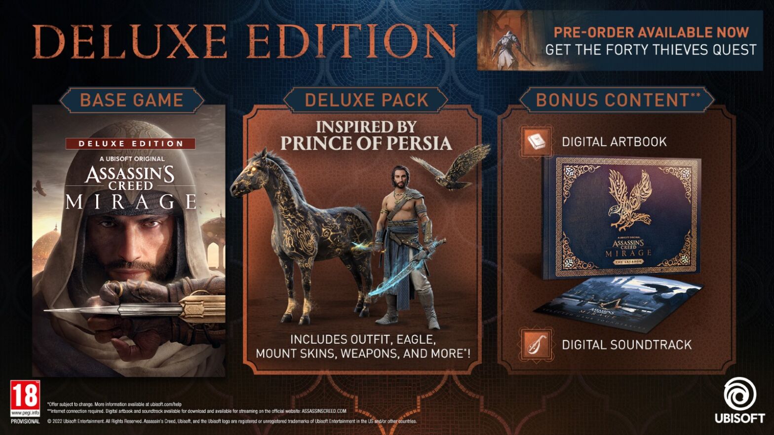 Assassins Creed Mirage Deluxe Edition PS4 NEW