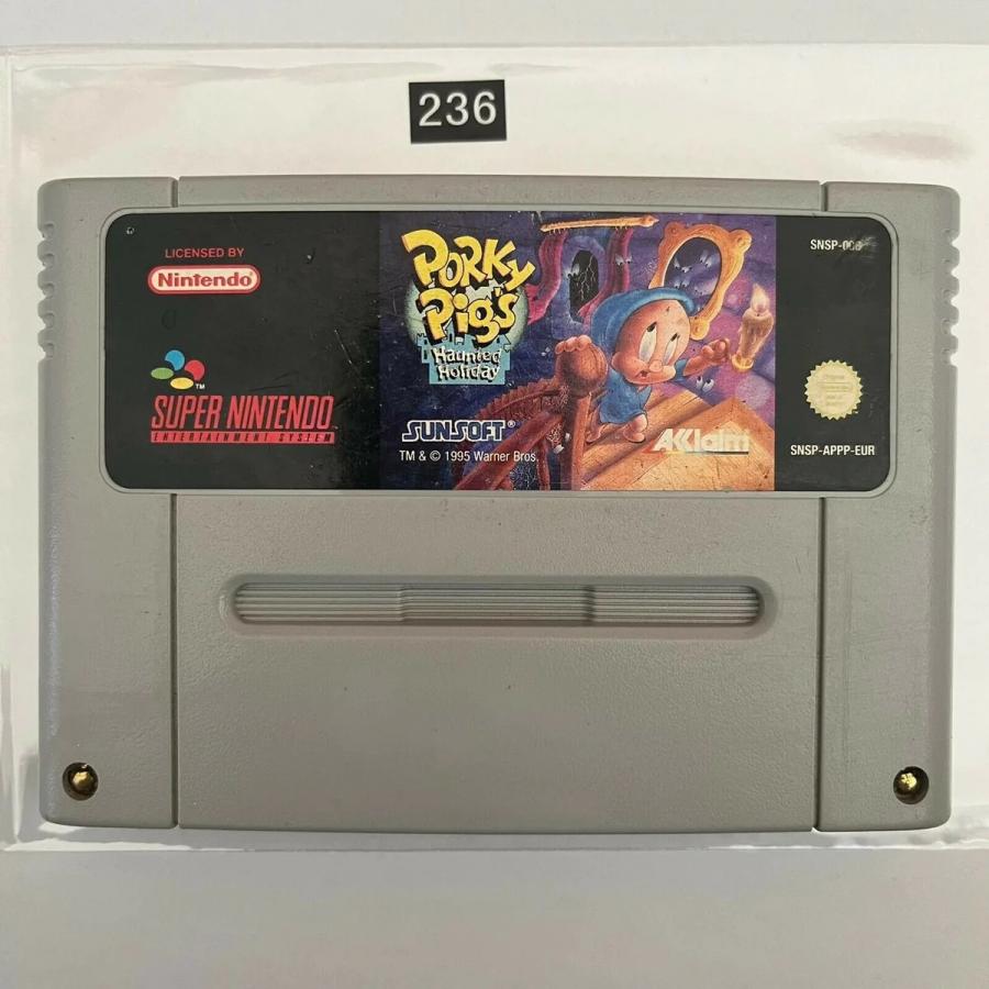 Porky Pigs Haunted Holiday SNES UNBOXED
