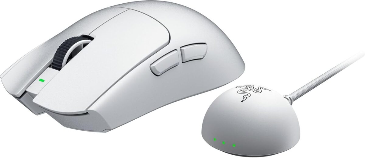 Razer VIPER V4 PRO White – Wireless Gaming Mouse – 50g – 8K Polling Rate – 50K DPI – 180h Battery