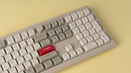 Keychron V6 Max Retro (V6M-R3) QMK/VIA BT/2,4/Wired Custom Mechanical Keyboard Brown Switch 100%
