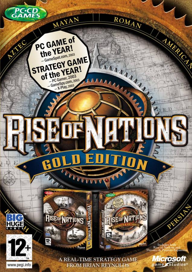 Rise of Nations: Gold Edition PC NEW  (Bleached Cover/Torned Up Seal) (ΔΕΝ ΠΑΙΖΕΙ !! ΜΟΝΟ ΓΙΑ ΣΥΛΛΟΓΗ)