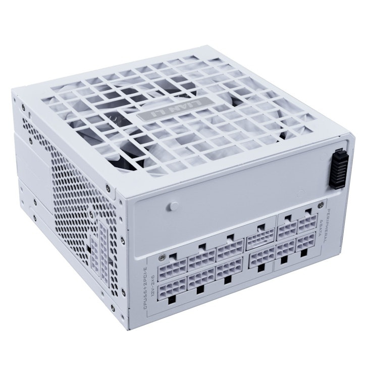 Lian Li RS1000W White - 1000 Watt 80+ Gold PSU - 12V-2x6 Colored Cable - Fully Modular