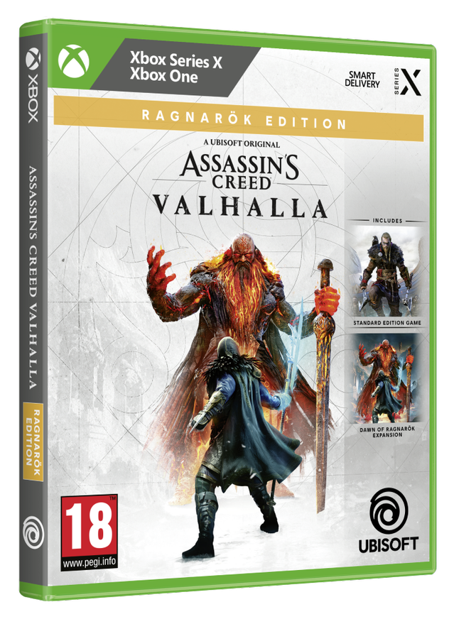 Assassin's Creed Valhalla Ragnarok Edition - Set of Base Game & Expansion Dawn Of Ragnarok (Code In A Box) ( XONE & XBOX SERIES X ) NEW