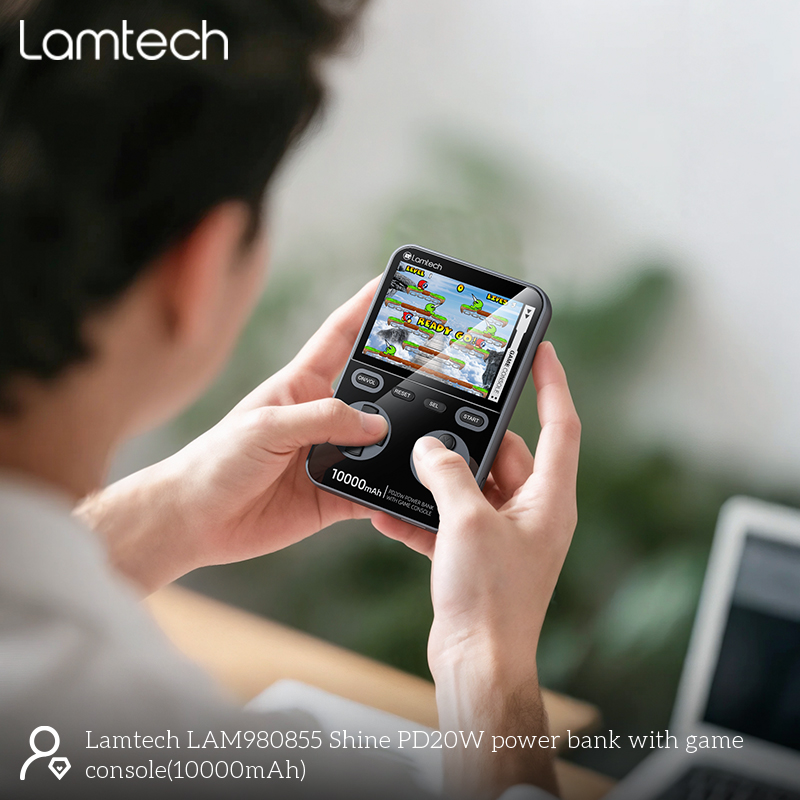 LAMTECH GAME CONSOLE & POWERBANK 10000MAH BLACK