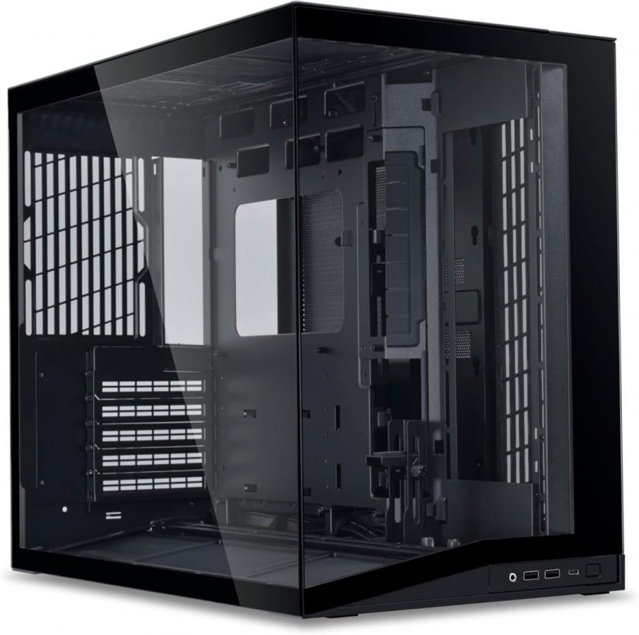 Lian Li O11D Mini V2 BLACK - ATX PC GAMING CASE - IMPROVED AIRFLOW - GPU SUPPORT BRACKET