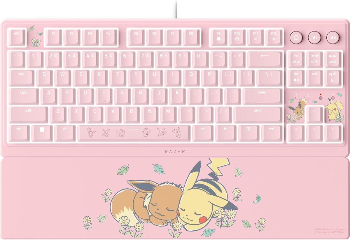 RAZER ORNATA V3 TENKEYLESS - Pokemon Pikachu/Eevee Ed. - US Layout