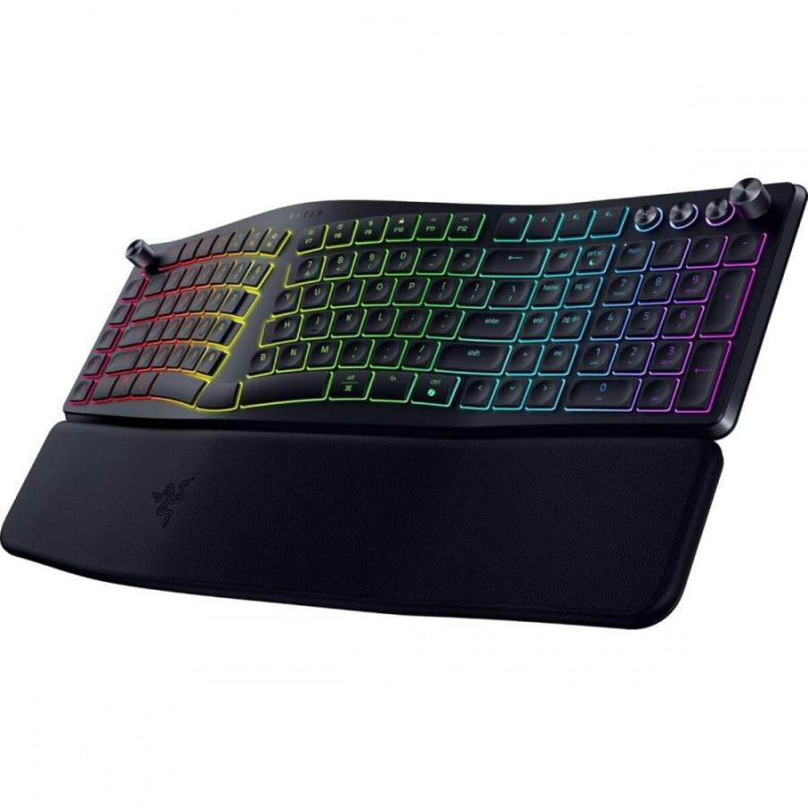 RAZER Pro Type Ergo - Split Keyboard - Low Profile - Wrist Rest - AI Prompt Master - RGB - MACROS