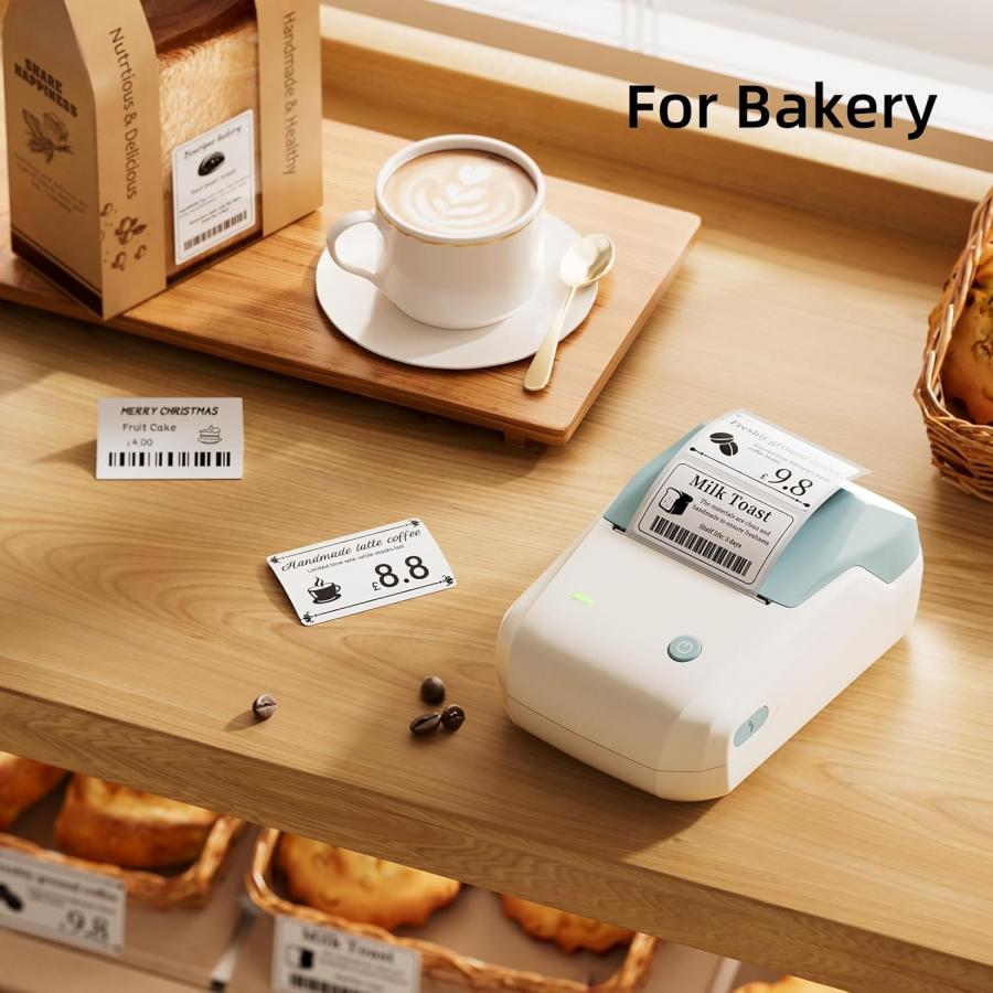 NIIMBOT THERMAL LABEL PRINTER B1 2-INCH WHITE BLUE
